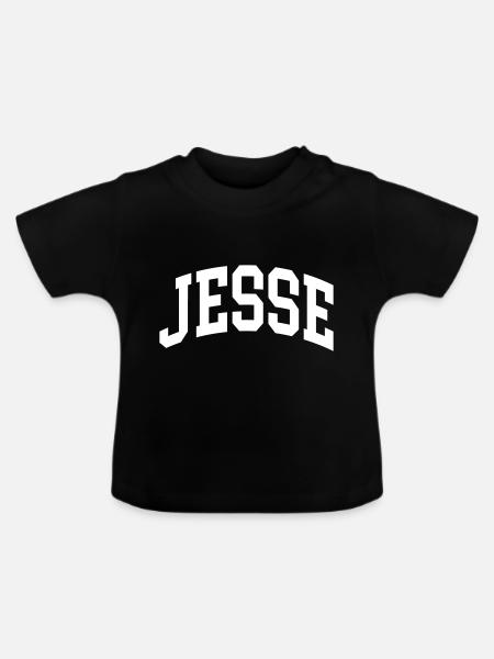 Jesse - Baby Bio-T-Shirt mit Rundhals - Schwarz