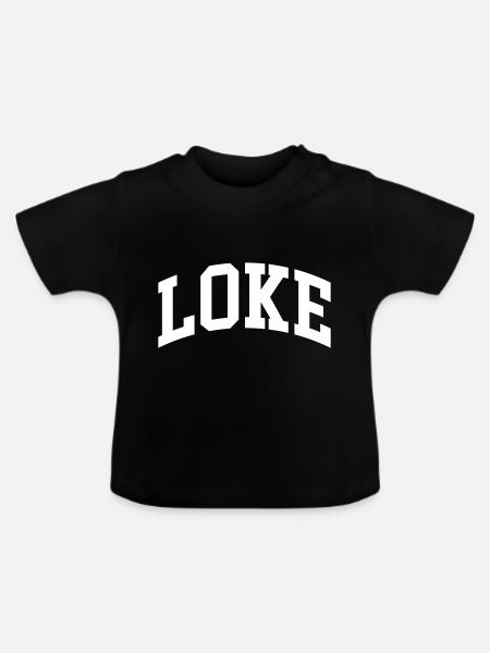 Loke - Baby Bio-T-Shirt mit Rundhals - Schwarz