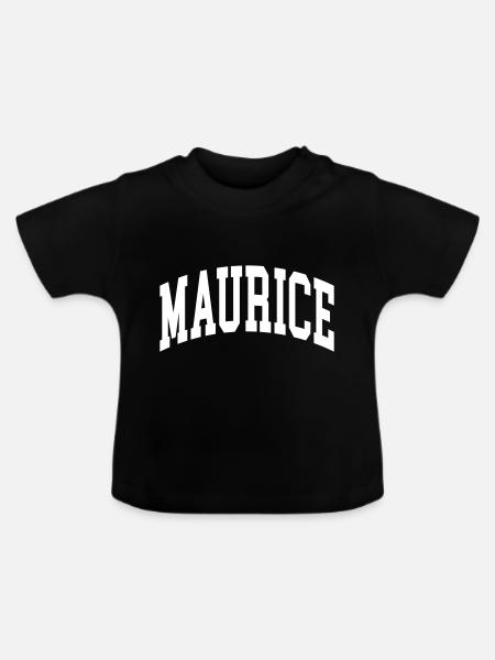 Maurice - Baby Bio-T-Shirt mit Rundhals - Schwarz