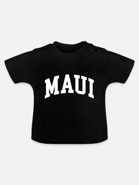Maui - Baby Bio-T-Shirt mit Rundhals - Schwarz
