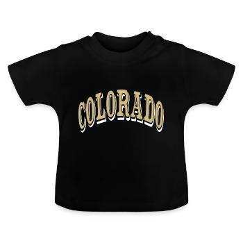 Colorado - Camiseta orgánica para bebé con cuello redondo - negro - delante