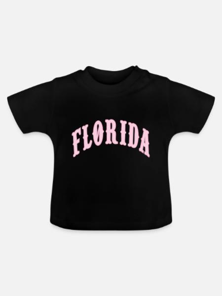 Florida - Baby Bio-T-Shirt mit Rundhals - Schwarz