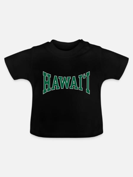 Hawaii - Baby Bio-T-Shirt mit Rundhals - Schwarz