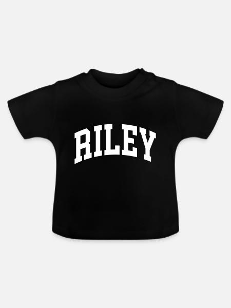 Riley - Baby Bio-T-Shirt mit Rundhals - Schwarz