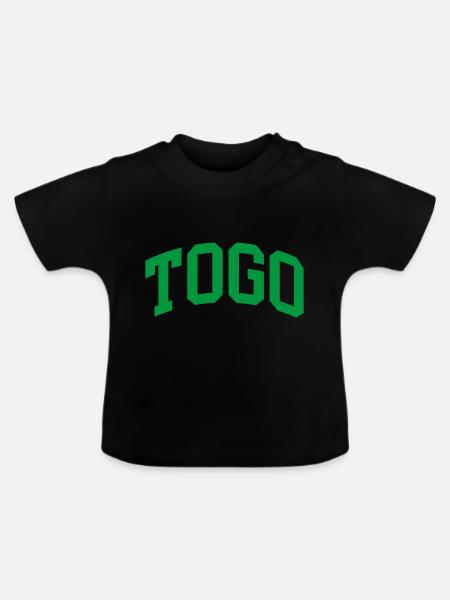 Togo - Baby Bio-T-Shirt mit Rundhals - Schwarz
