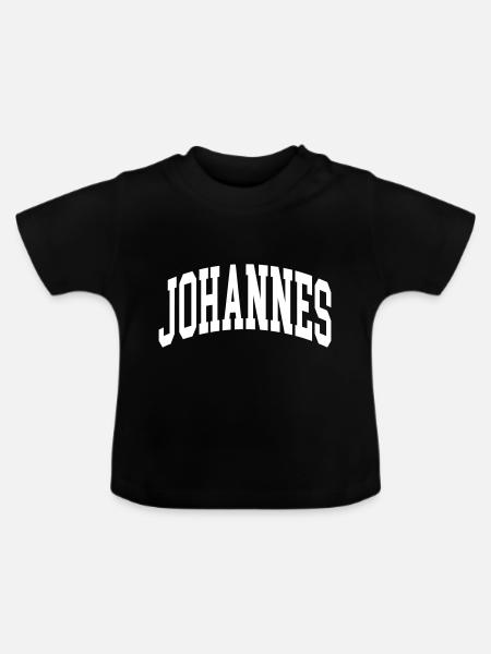 Johannes - Baby Bio-T-Shirt mit Rundhals - Schwarz