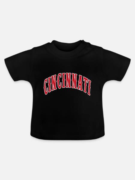 Cincinnati - Baby Bio-T-Shirt mit Rundhals - Schwarz