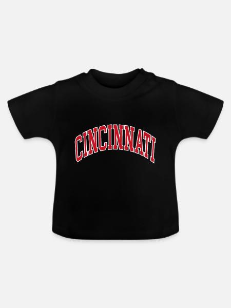 Cincinnati - Baby Bio-T-Shirt mit Rundhals - Schwarz