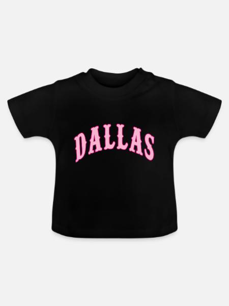 Dallas - Baby Bio-T-Shirt mit Rundhals - Schwarz