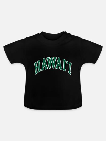Hawaii - Baby Bio-T-Shirt mit Rundhals - Schwarz