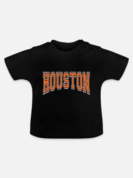 Houston - Baby Bio-T-Shirt mit Rundhals - Schwarz