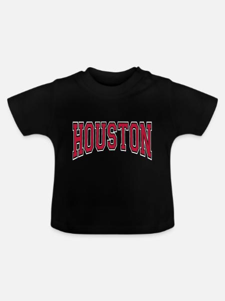 Houston - Baby Bio-T-Shirt mit Rundhals - Schwarz
