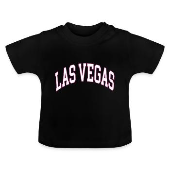 Las Vegas - Baby Bio-T-Shirt mit Rundhals - Schwarz - Vorne