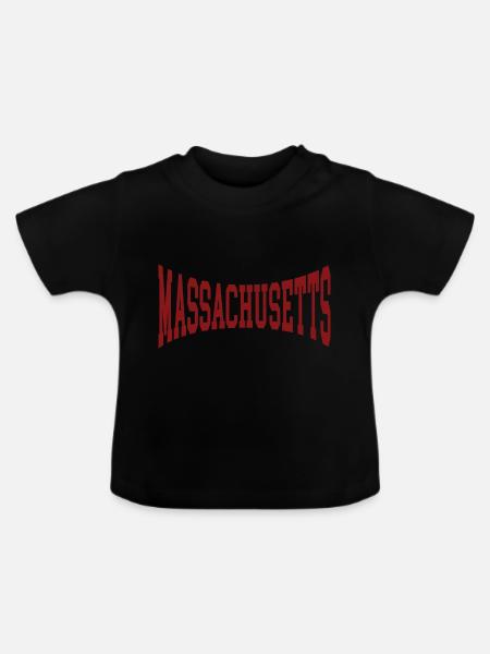 Massachusetts - Baby Bio-T-Shirt mit Rundhals - Schwarz