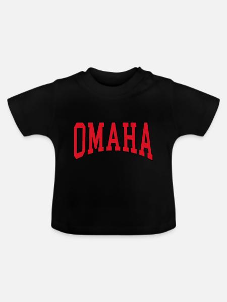 Omaha - Baby Bio-T-Shirt mit Rundhals - Schwarz