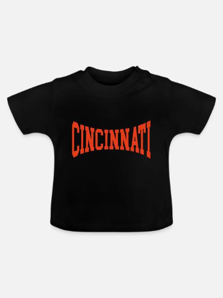 Cincinnati - Baby Bio-T-Shirt mit Rundhals - Schwarz