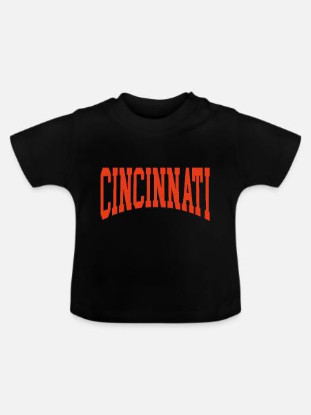 Cincinnati - Baby Bio-T-Shirt mit Rundhals - Schwarz