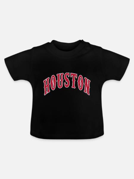 Houston - Baby Bio-T-Shirt mit Rundhals - Schwarz