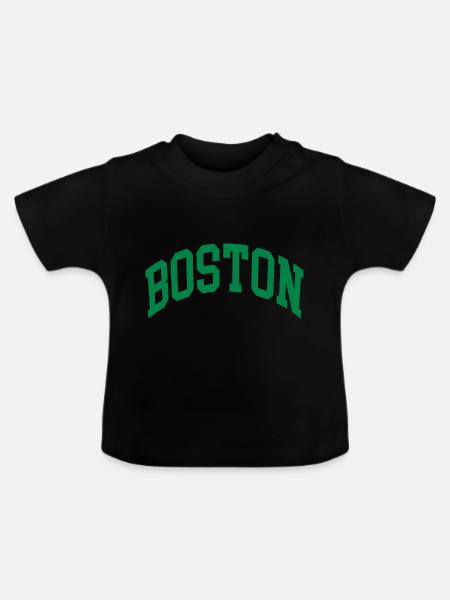 Boston - Baby Bio-T-Shirt mit Rundhals - Schwarz