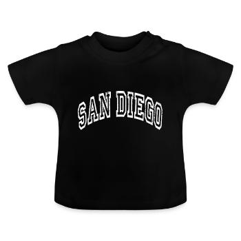 San Diego - T-shirt bio col rond Bébé - noir - Devant