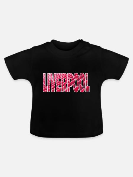 Liverpool - Baby Bio-T-Shirt mit Rundhals - Schwarz