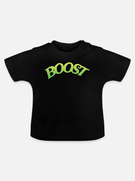 BOOST - Baby Bio-T-Shirt mit Rundhals - Schwarz