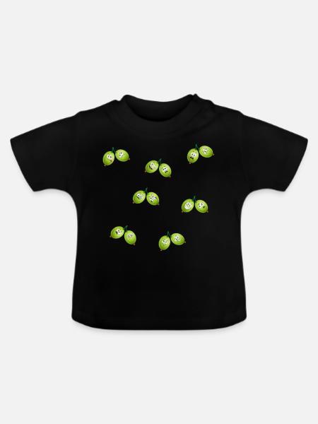 Gooseberry - Baby Organic T-Shirt with Round Neck - black