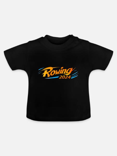 Rowing 2024 - Baby Bio-T-Shirt mit Rundhals - Schwarz