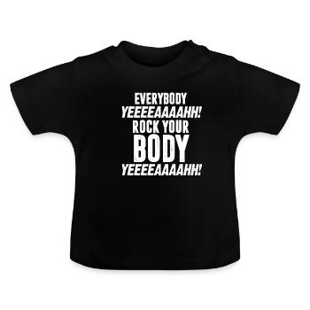 Backstreet - Baby Bio-T-Shirt mit Rundhals - Schwarz - Vorne
