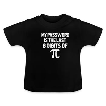 Pi - T-shirt bio col rond Bébé - noir - Devant