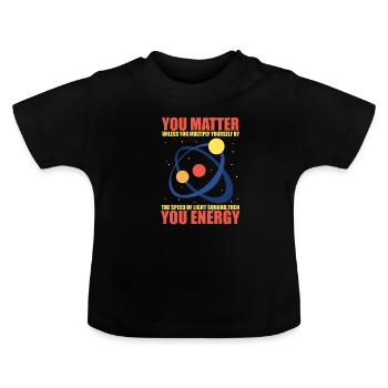 science - T-shirt bio col rond Bébé - noir - Devant