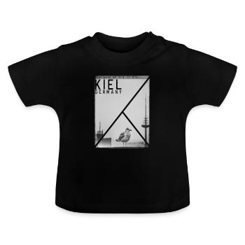 KIEL coordonnées - T-shirt bio col rond Bébé - noir - Devant