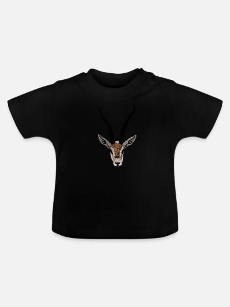 Gazelle - Baby Bio-T-Shirt mit Rundhals - Schwarz