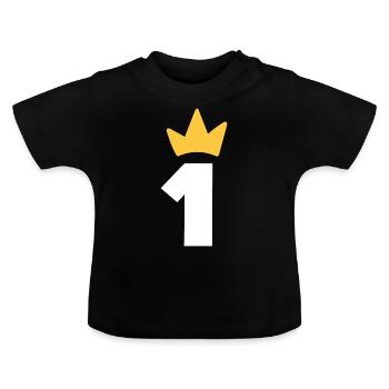 One Crown 1 An Bébé Premier Anniversaire - T-shirt bio col rond Bébé - noir - Devant