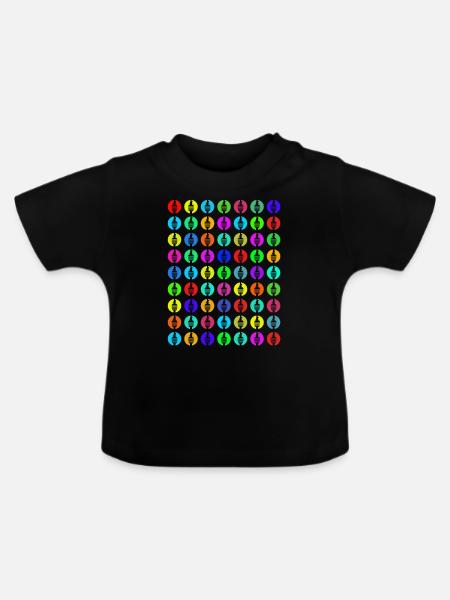 Fernsehturm#13 - Baby Bio-T-Shirt mit Rundhals - Schwarz