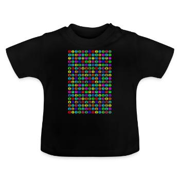 Fernsehturm#14 - Baby Bio-T-Shirt mit Rundhals - Schwarz - Vorne