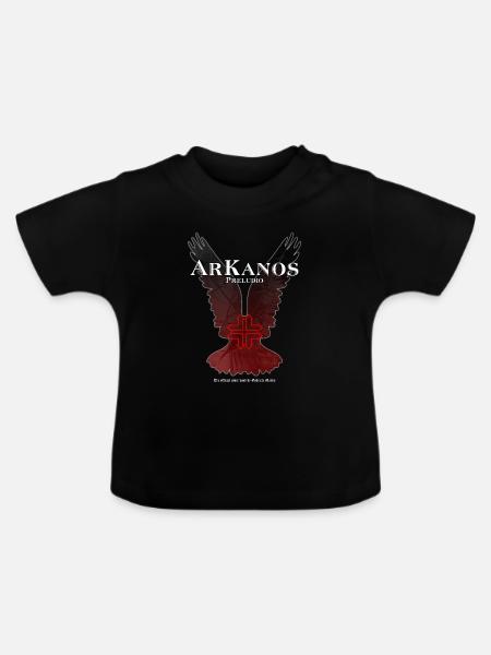 Arkanos Präludium - Baby Bio-T-Shirt mit Rundhals - Schwarz