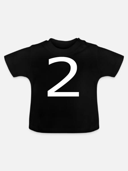 2 - Baby Bio-T-Shirt mit Rundhals - Schwarz