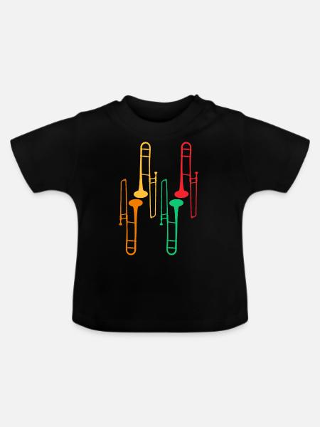 Posaunensammlung - Posaunist - Baby Bio-T-Shirt mit Rundhals - Schwarz