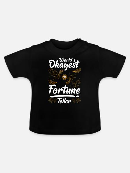 Kartenleger Zukunft Hellsehen Zeichen - Baby Bio-T-Shirt mit Rundhals - Schwarz