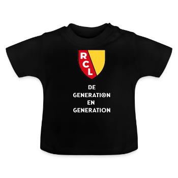 LENS GENERATION - T-shirt bio col rond Bébé - noir - Devant