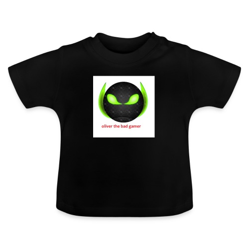 oliver_the_bad_gamer-png - Ekologisk T-shirt med rund hals baby