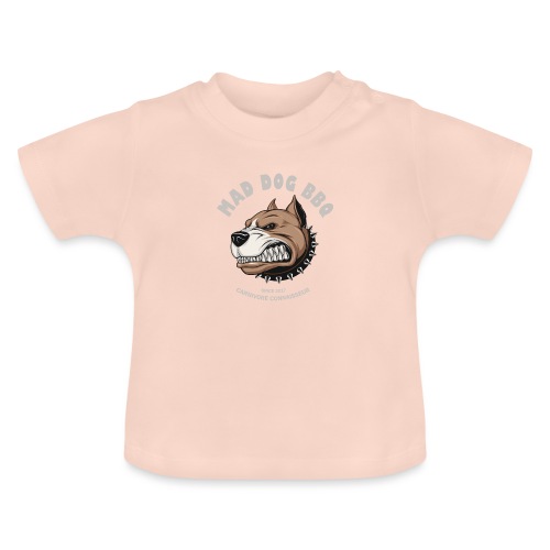 Mad Dog Barbecue (Grillshirt) - Baby Bio-T-Shirt mit Rundhals