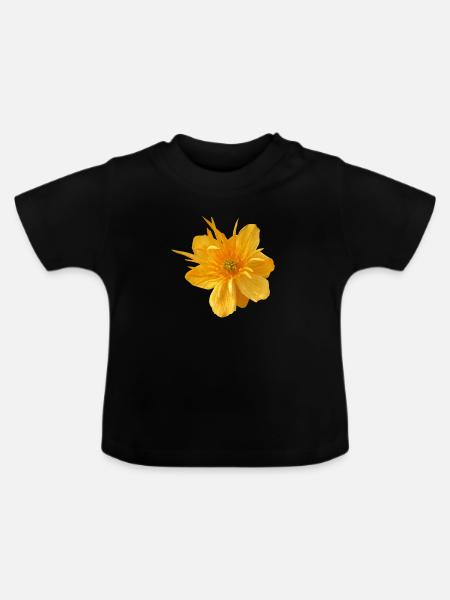 Flower de - Baby Bio-T-Shirt mit Rundhals - Schwarz