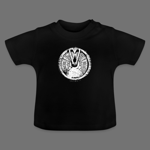 Maschinentelegraph (white oldstyle) - Ekologisk T-shirt med rund hals baby