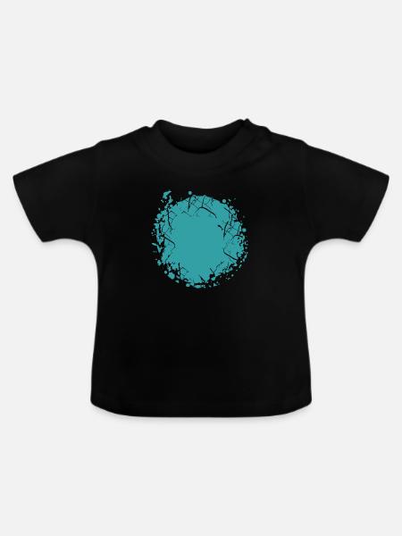 Vector background de - Baby Bio-T-Shirt mit Rundhals - Schwarz