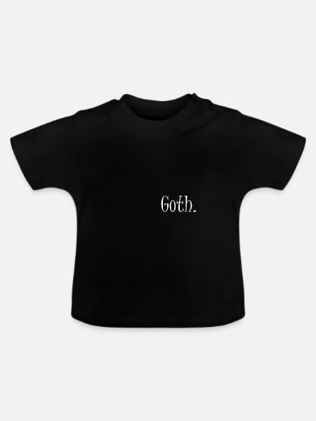 Goth - Baby Organic T-Shirt with Round Neck - black