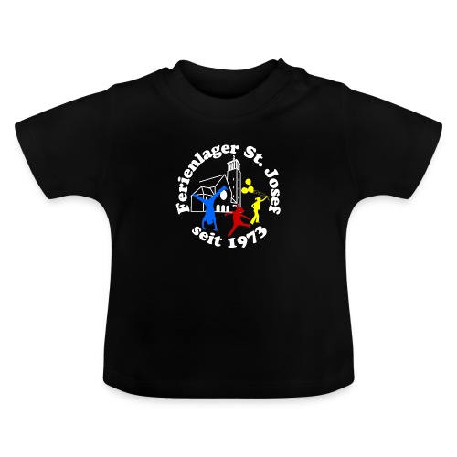 Logo Gif weiss farbig 120dpi 2000px - Baby Bio-T-Shirt mit Rundhals