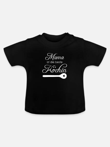 Mama - Baby Bio-T-Shirt mit Rundhals - Schwarz