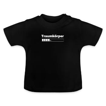 Corps de rêve - T-shirt bio col rond Bébé - noir - Devant